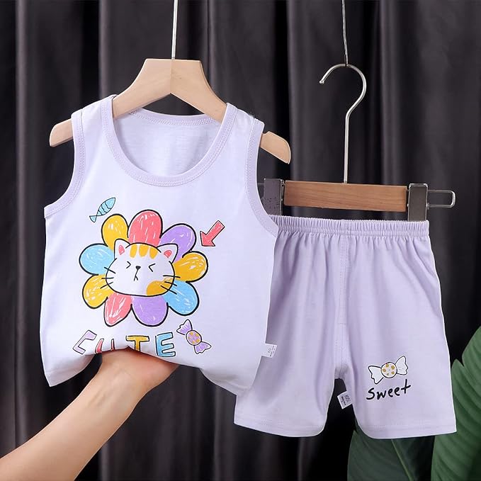 4 Ensembles de Pyjamas Bébé Fille