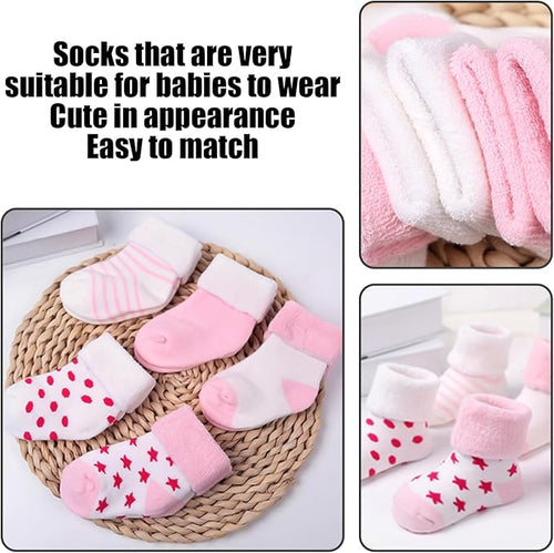 5 Paires de Chaussettes Bébé Fille
