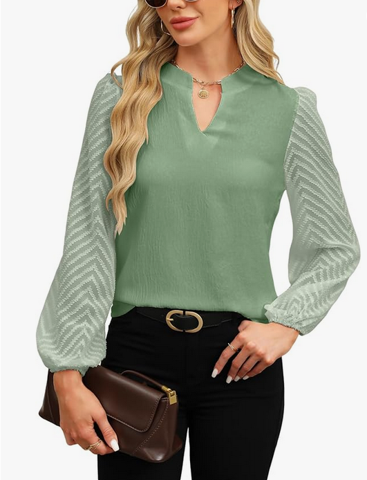 Chemise Femme Hauts col V