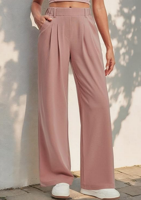 Pantalon à jambe large pour femme