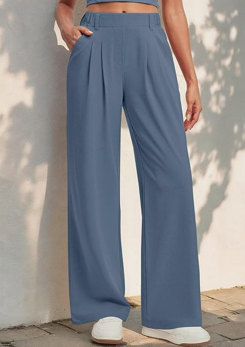 Pantalon à jambe large pour femme