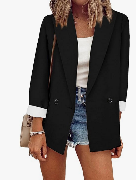 Blazer Business Cardigan Manches Longues