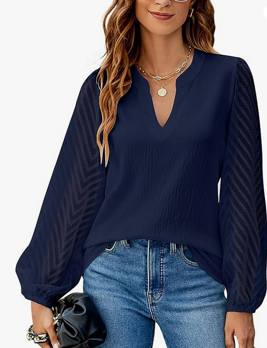 Chemise Femme Hauts col V
