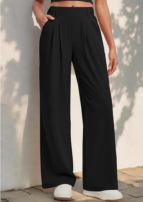 Pantalon à jambe large pour femme